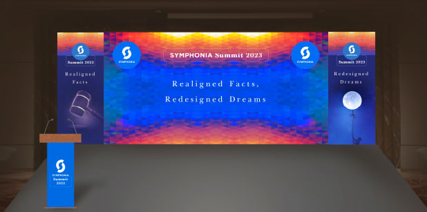 LED stage design Symphonia Summit 2023 Nashik